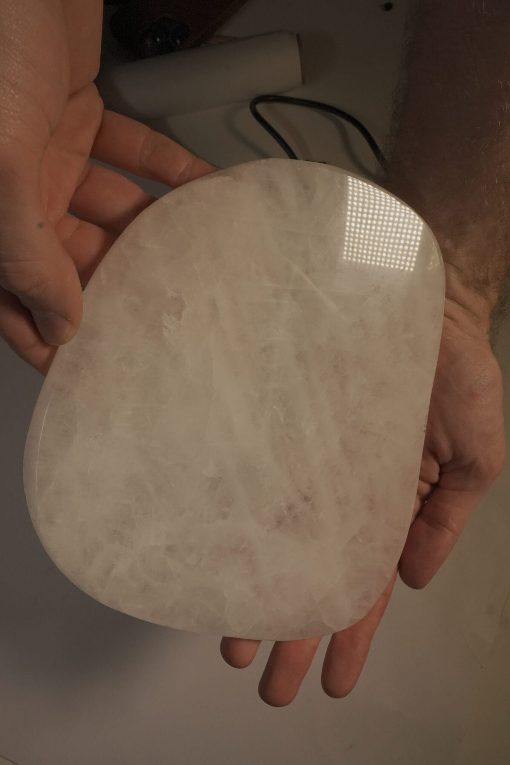 CHAPA DE QUARTZO BRANCO BORDA POLIDA